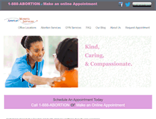 Tablet Screenshot of americanwomensservices.com